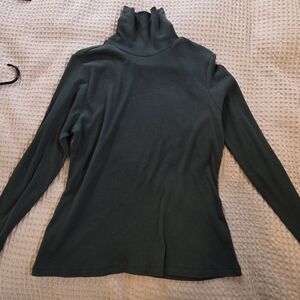 Old Navy Dark Green Ribbed Turtleneck